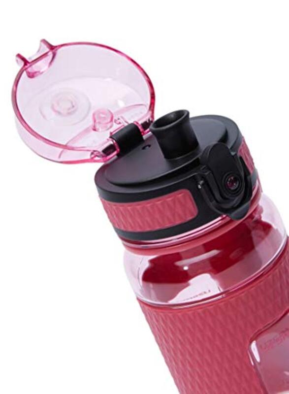 Uzspace 370ml Plastic Water Bottle, 5043, Pink