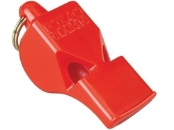 Fox 40 Whistle Classic Safety Lanyard Whistle, Red