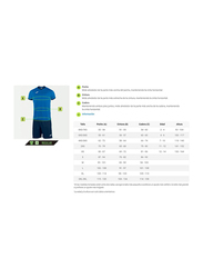 Joma Academy Polyester Short Sleeve T-Shirt & Shorts Set for Men, Medium, Navy Blue