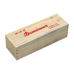 TA Sports Dominoes Wooden Box