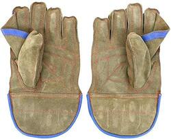 Karson Split Leather Wicket Keeping Gloves, 10040011, Multicolour