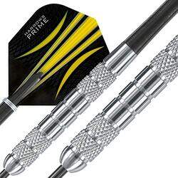 Harrows Torpedo Tungsten Steel Tip Darts, 23 gm, 3 Piece, Silver/Black