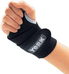 York Fitness Adjustable Wrist Support Straps, Black