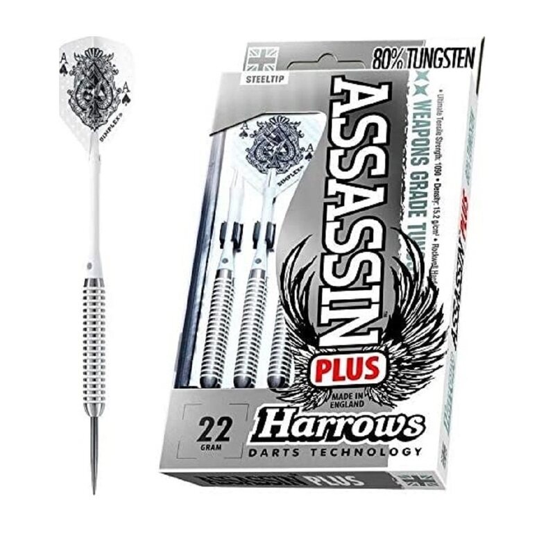 

Harrows Assassin Plus Steel Darts 22 gm, Multicolour