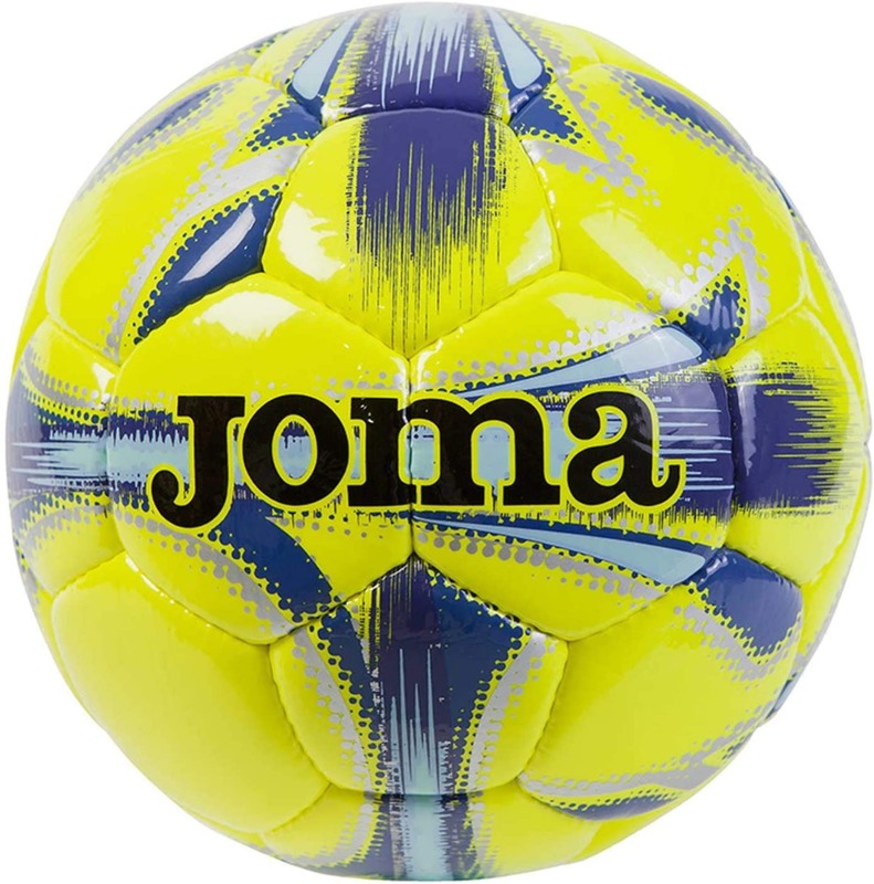 Joma  Dali Soccer Ball, Size 3, Yellow/Navy