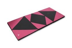 TA Sport Gym Exercise Mat, Black/Pink