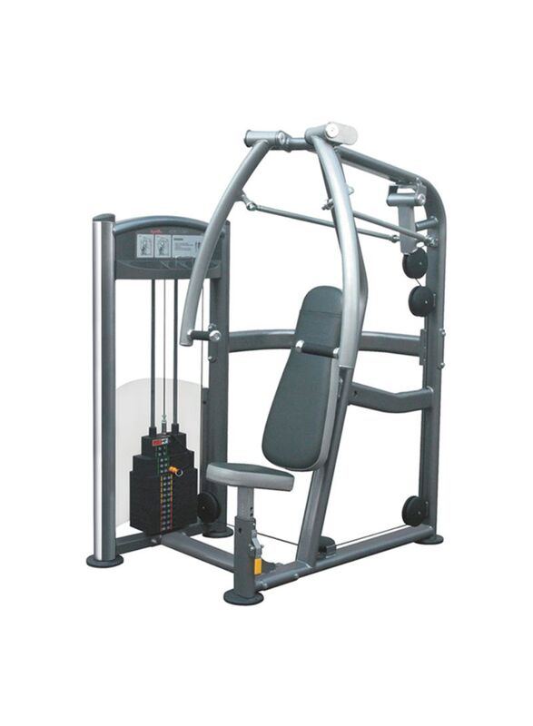 Impulse Fitness Chest Press Set, 128Kg, 13070436, Black/Grey