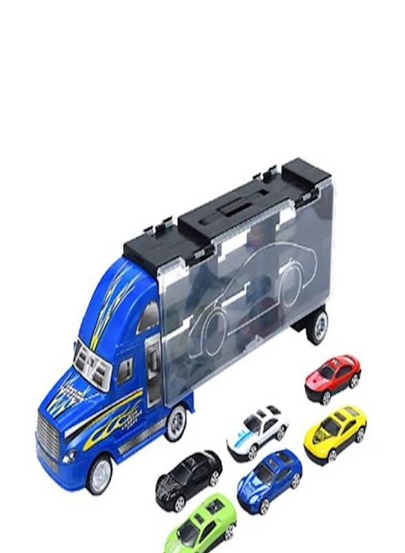 

Generic Blue Trucks with 6 Alloy Cars Model Car Vehicles Kids Toys, Ages 6+