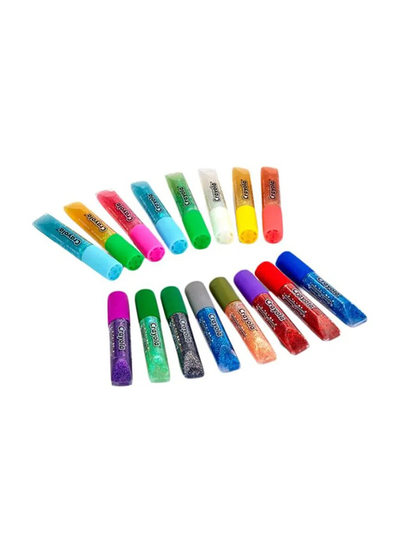 Crayola Pipsqueak Glitter Glue Set, 16 Pieces, Multicolour