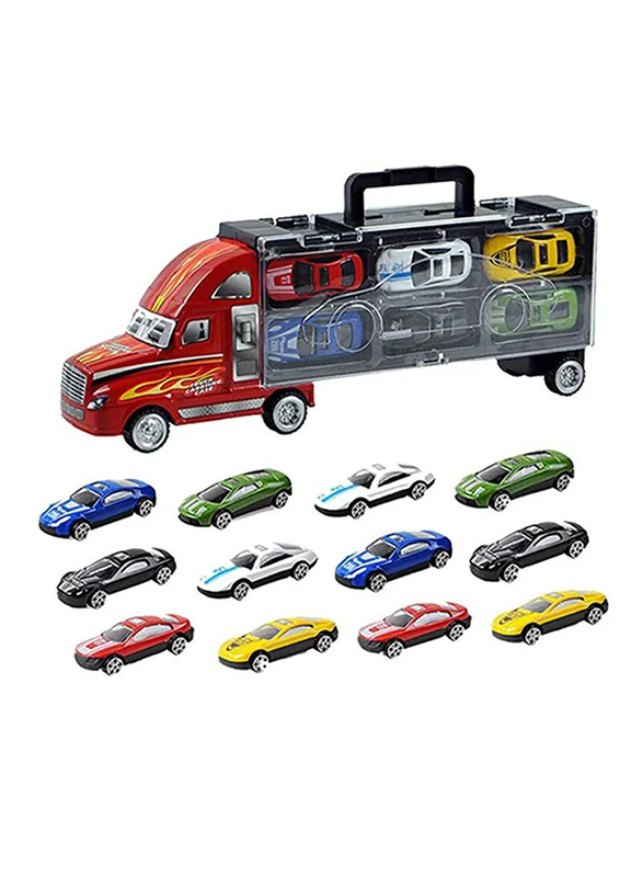 Car Container Truck with Vehicle Set, 12 Pieces, Ages 3+