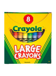 Crayola Non-Toxic Large Crayons, 8 Pieces, Multicolour