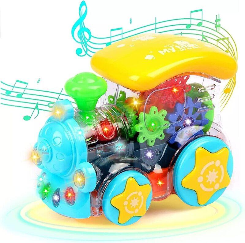 

Generic SGT-Musical and 3D Lights Kids Multicolour Transparent Toy Gears Concept Toys, Multicolour, Ages 2+