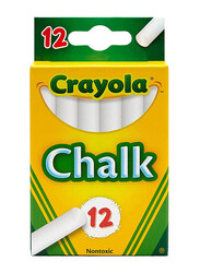 Crayola 12-Piece Non-Toxic Chalk, White