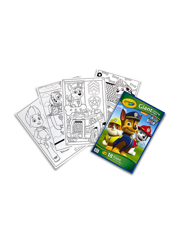 

Crayola Paw Patrol Giant Coloring Pages, Ages 3+, Multicolour