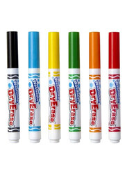 Crayola 6-Piece Washable Dry-Erase Marker Set, Multicolour