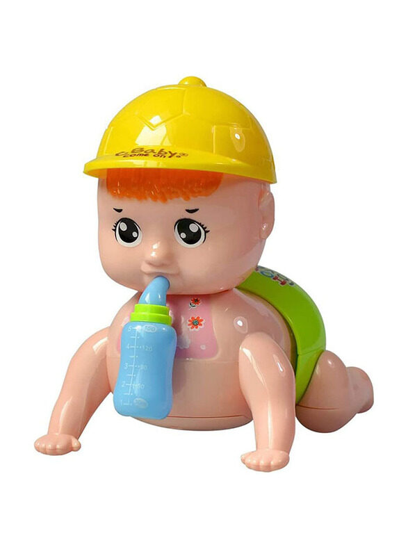 

Generic SGT-Battery Operated Crawling Baby Toy with Light and Music for Kids Baby, Multicolour