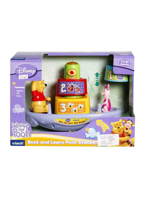 Vtech Disney Rock & Learn Pooh Stacking Toy, 6 Pieces, Ages 1+