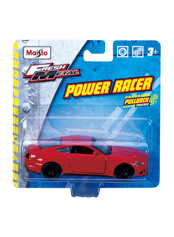 

Maisto Fresh Metal Power Racer Car, Ages 3+, Red