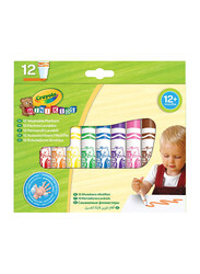 Crayola 12-Piece Minikids Washable Markers, Multicolour