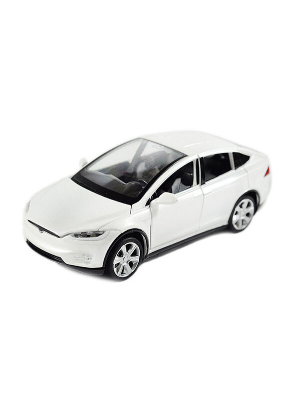 

Generic Light & Sound Effect Die-Cast Tesla Car, Ages 3+, White