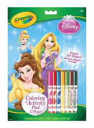 Crayola 8-Piece Disney Princess Coloring Activity Book with Marker Set, Multicolour