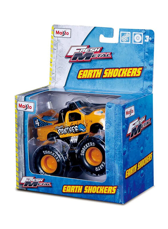 

Maisto Fresh Metal Earth Shockers Diecast Car, 0.17 Kg, Ages 3+