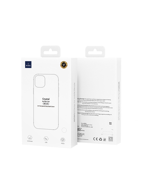 WiWu Apple iPhone 12 Mini 5.4-inch Crystal Bumper Mobile Phone Case Cover, Transparent