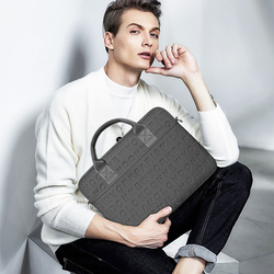 WiWu Cosmo Slim 15.4-Inch Laptop Sleeve Bag, Grey
