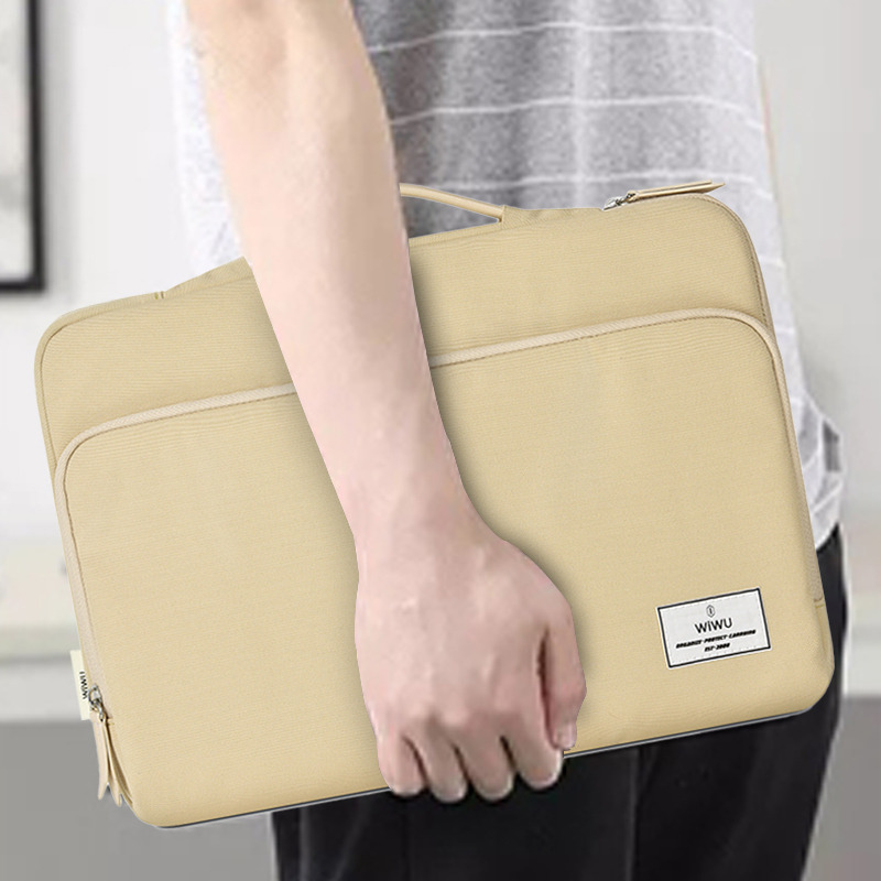 WiWu Ora 14.2-inch Laptop Sleeve Bag, Beige