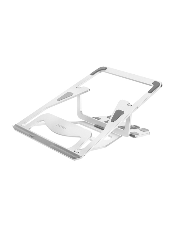 WiWu Lohas S100 Laptop Stand for Apple MacBook 11.6 inch to 15.4 inch, S10011.6-15.4S, Silver