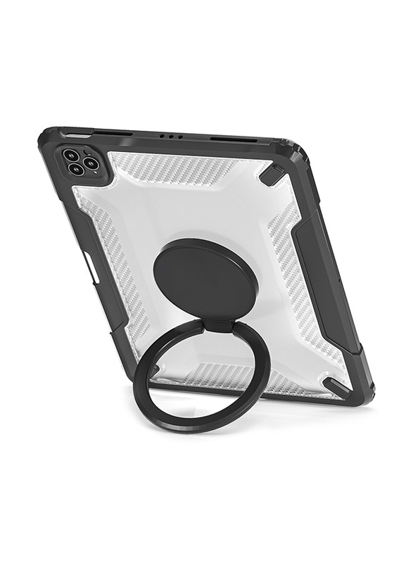 WiWu Apple iPad 10.2/10.5-inch Mecha Rotative Stand Tablet Case Cover, Black