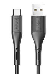 WiWu 1.2-Meter G50 Vivid Type-C Charge and Data Sync Cable, 2.4A Micro USB Type A Male to USB Type-C for Smartphones, Black