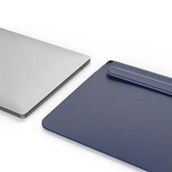 WiWu Skin Pro II 13.3-inch PU Leather Sleeve for Apple MacBook, Navy Blue