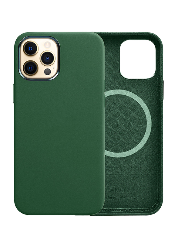 WiWu Apple iPhone 13 Pro 6.1-inch MagSafe Mobile Phone Case Cover, MCI13P6.1DGR, Dark Green