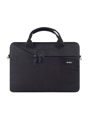 WiWu City Commuter 13.3-Inch Laptop Messenger Bag, Black
