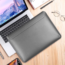 WiWu Skin Pro II 13.3-inch PU Leather Sleeve for Apple MacBook, Grey