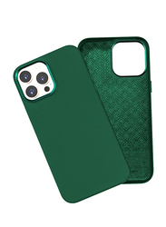 WiWu Apple iPhone 13 Pro 6.1-inch Calfskin Genuine Leather Mobile Phone Case Cover, CGLCI13P6.1GR, Green