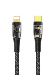 WiWu 1.2-Meter TM01 20W PD Data Cable, USB Type-C to Lightning Cable, Black