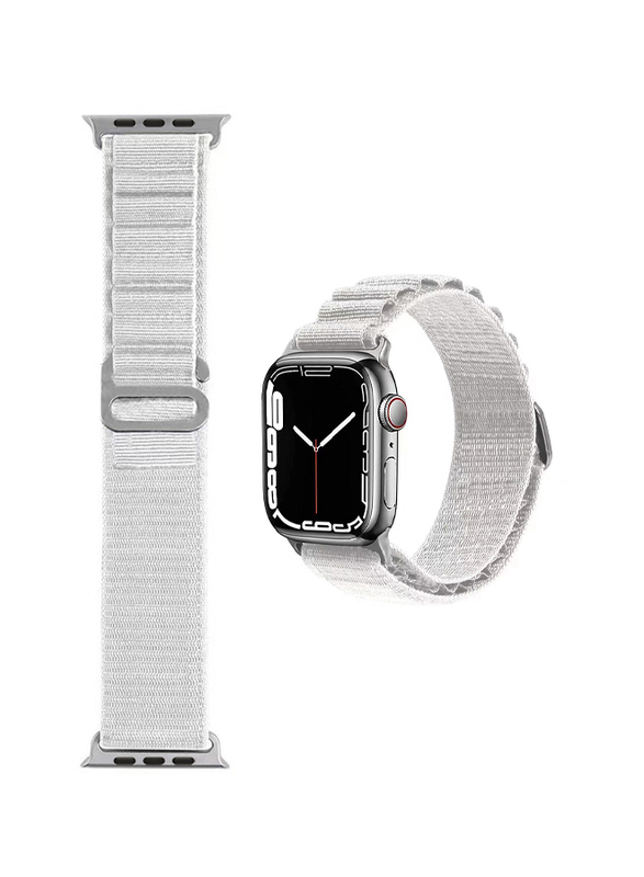 WiWu Ultra Watch Band for Apple iWatch, 42mm/49mm, WU42-49MM, Starlight White