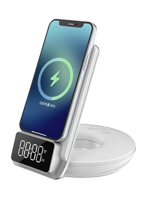

WiWu 4-in-1 Automatic Positioning 15W Wireless Charger, M11W, White
