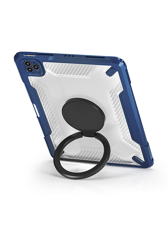 WiWu Apple iPad 10.2/10.5-inch Mecha Rotative Stand Tablet Case Cover, Blue