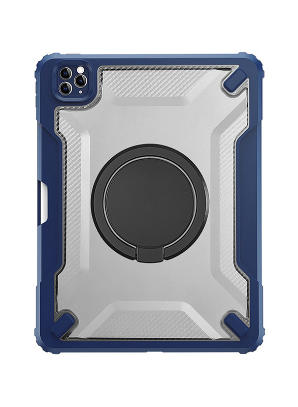WiWu Apple iPad 10.9/11-inch Mecha Rotative Stand Tablet Case Cover, Blue
