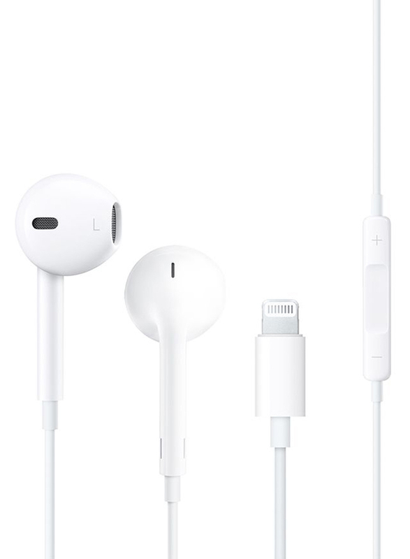 WiWu HF Sound Plug and Play Lightning Connector In Ear Noise Cancelling Headphones, White