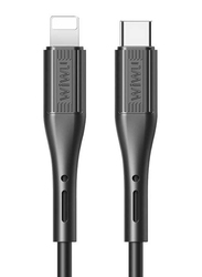 WiWu 1.2-Meter G70 Vivid Charge and Data Sync Cable, 2.4A USB Type-C to Lightning for Apple Devices, Black
