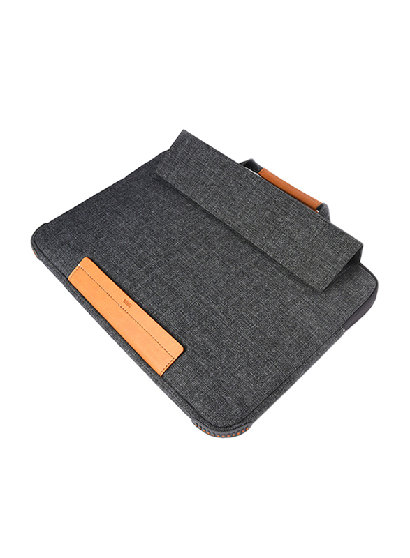 WiWu 13.3-Inch Smart Stand Laptop Sleeve Bag, Water Resistant, Grey