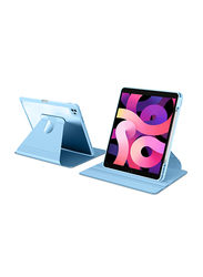 WiWu Waltz Apple iPad Pro 12.9-inch (2020-2021) Rotative Tablet Case Cover, WRIC12.9PLBL, Light Blue