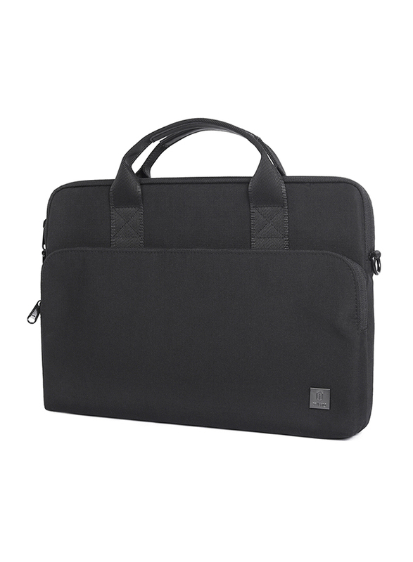 WiWu Alpha 15.6-inch Double Layer Laptop Messenger Bag, Black