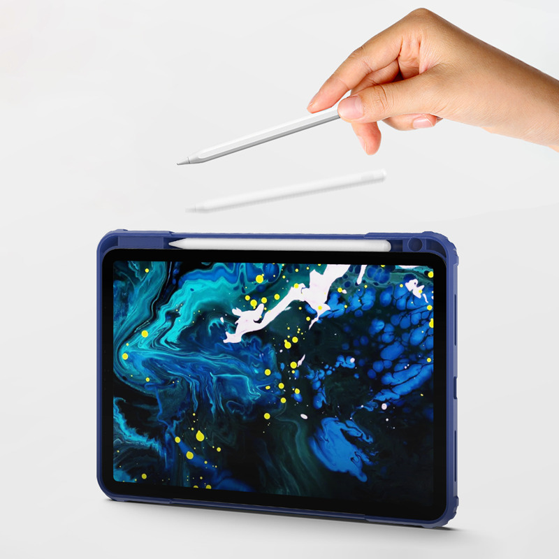 WiWu Apple iPad 10.2/10.5-inch Mecha Rotative Stand Tablet Case Cover, Blue