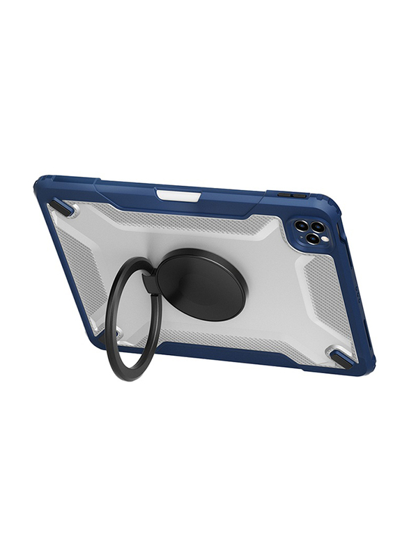 WiWu Apple iPad 10.9/11-inch Mecha Rotative Stand Tablet Case Cover, Blue
