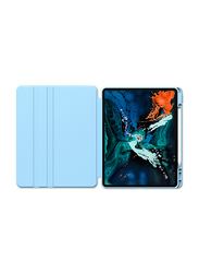 WiWu Waltz Apple iPad Pro 12.9-inch (2020-2021) Rotative Tablet Case Cover, WRIC12.9PLBL, Light Blue